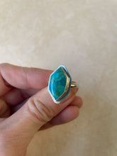 Load image into Gallery viewer, Hexagon Turquoise Ring
